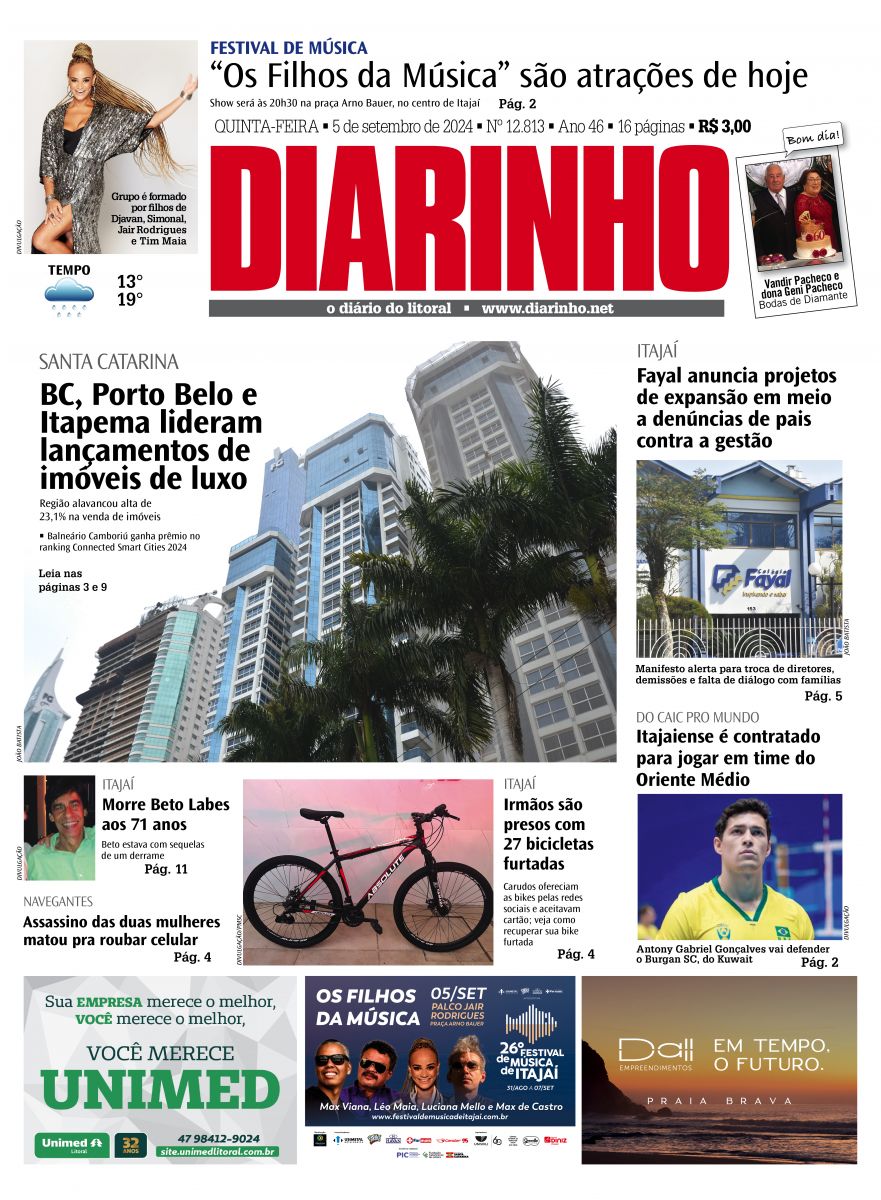 Capa de hoje