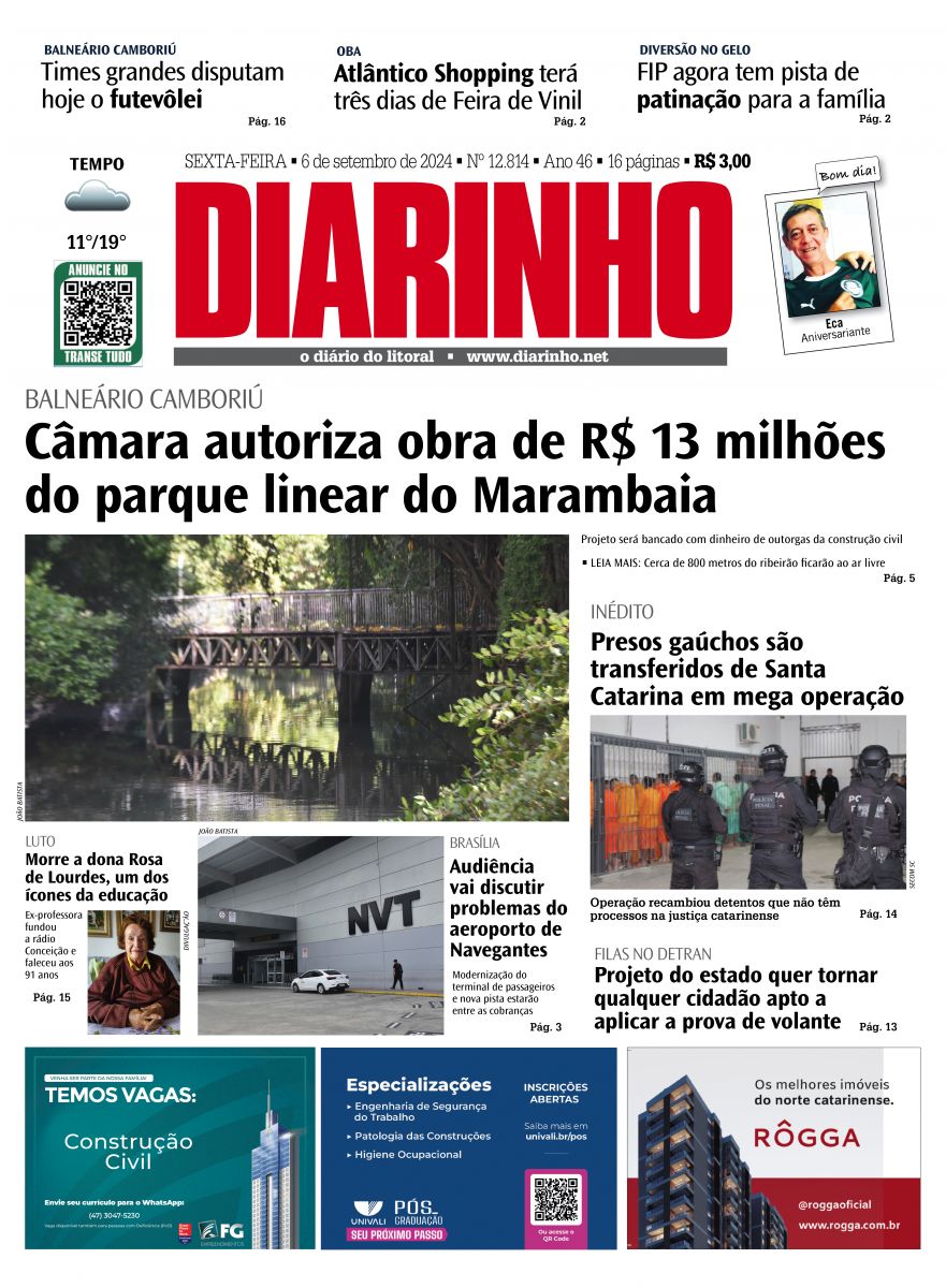 Confira a capa de hoje