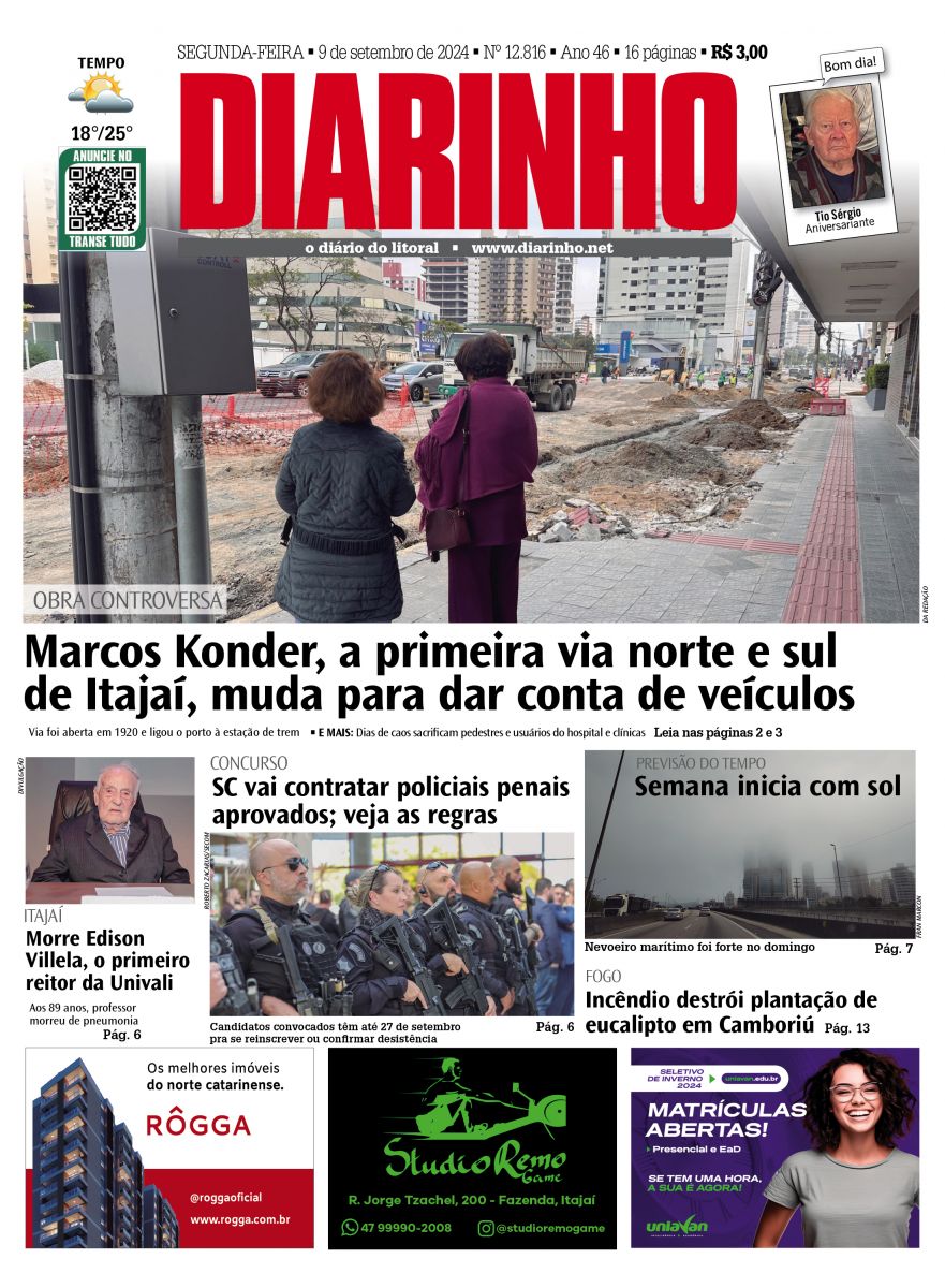 Capa de hoje