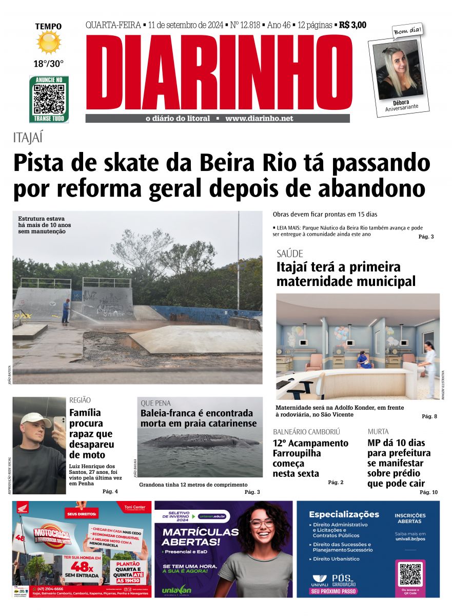 Confira a capa de hoje