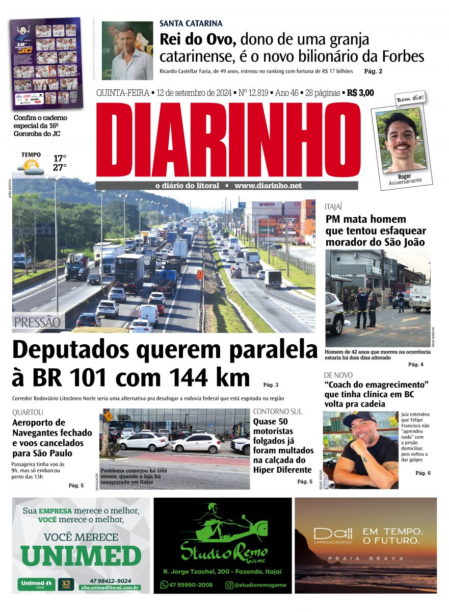 Capa de hoje