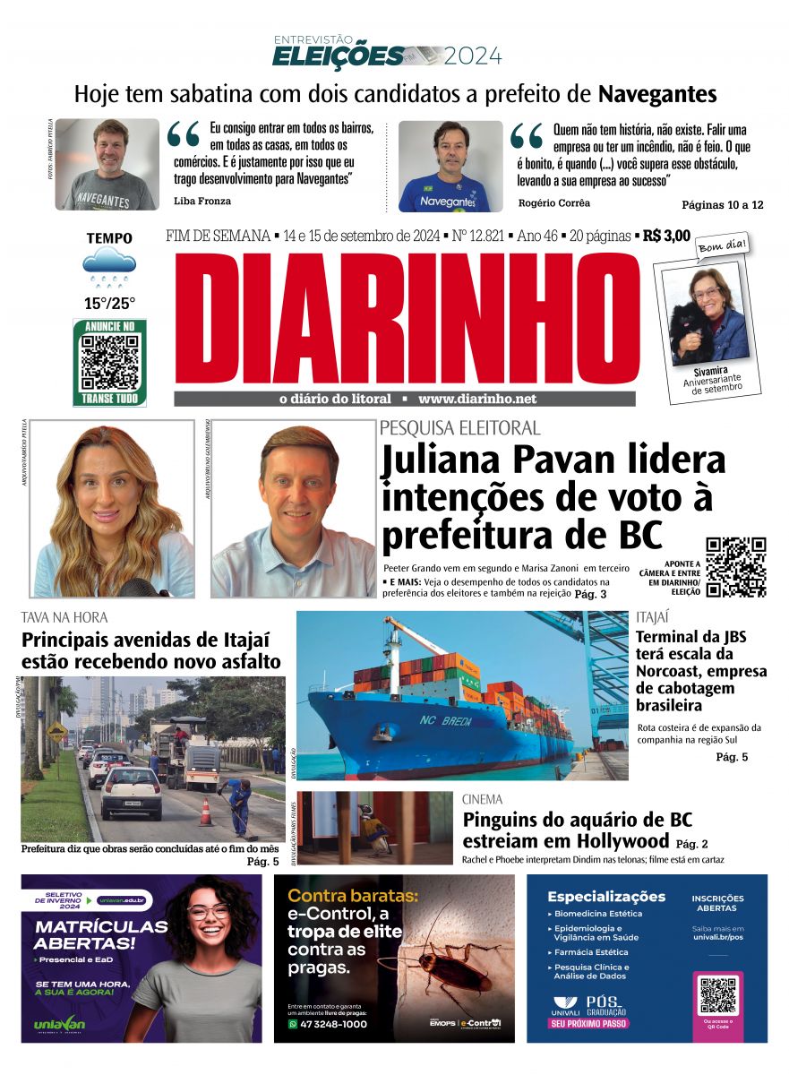 Capa de hoje