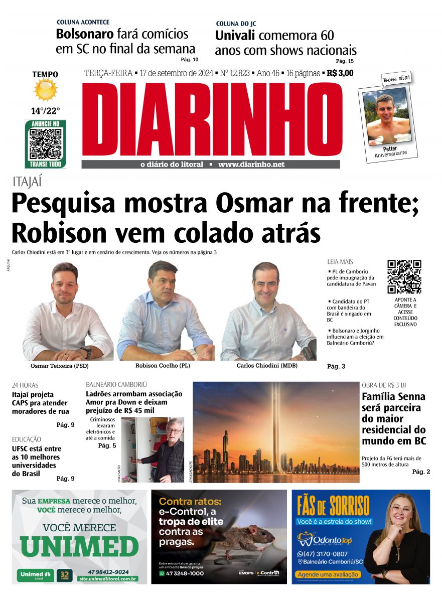 Confira a capa de hoje