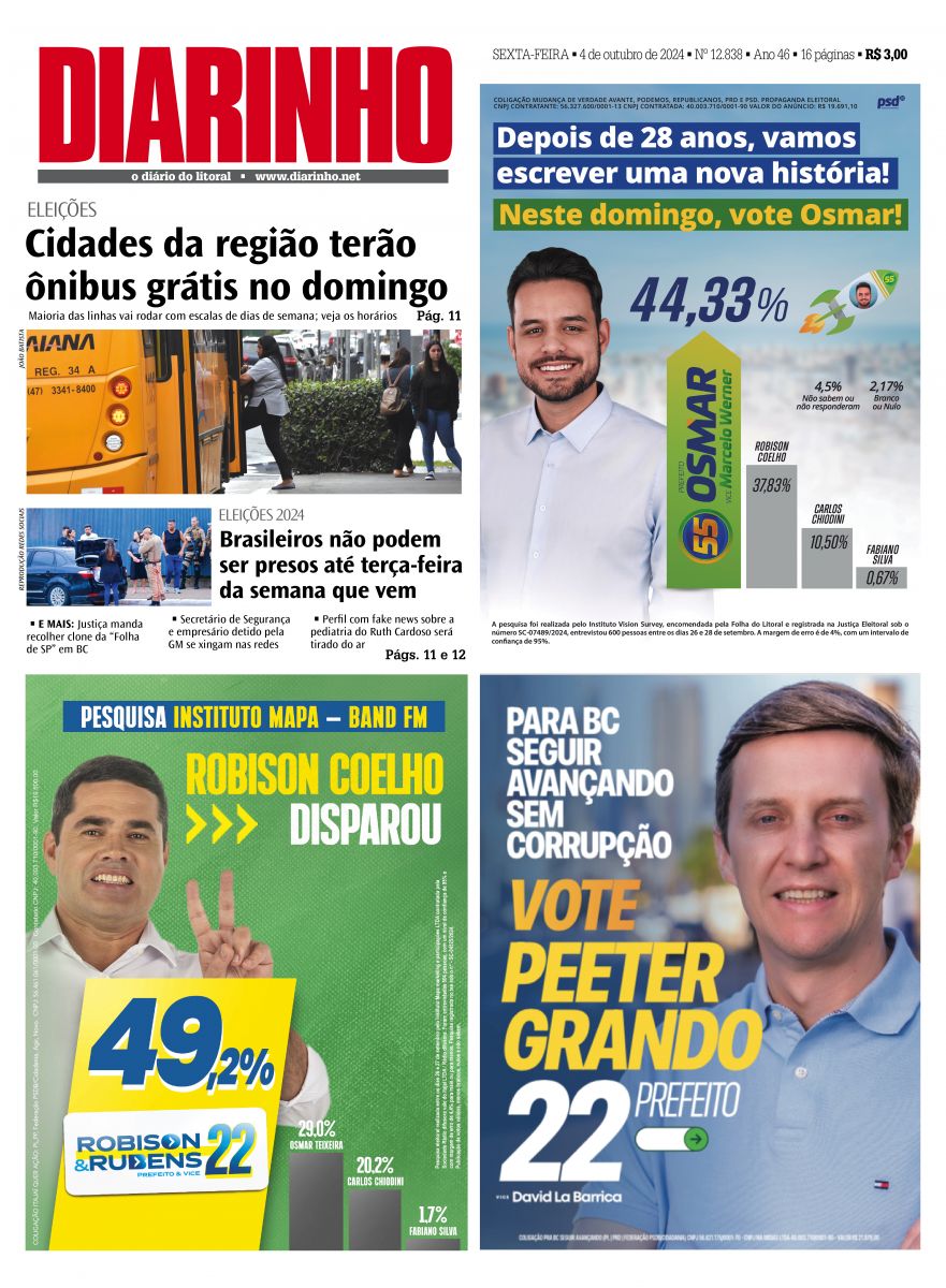 Confira a capa de hoje