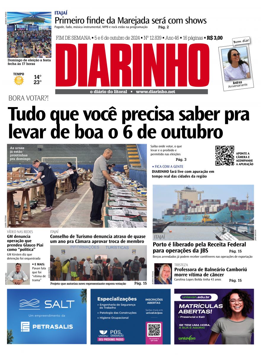 Confira a capa de hoje