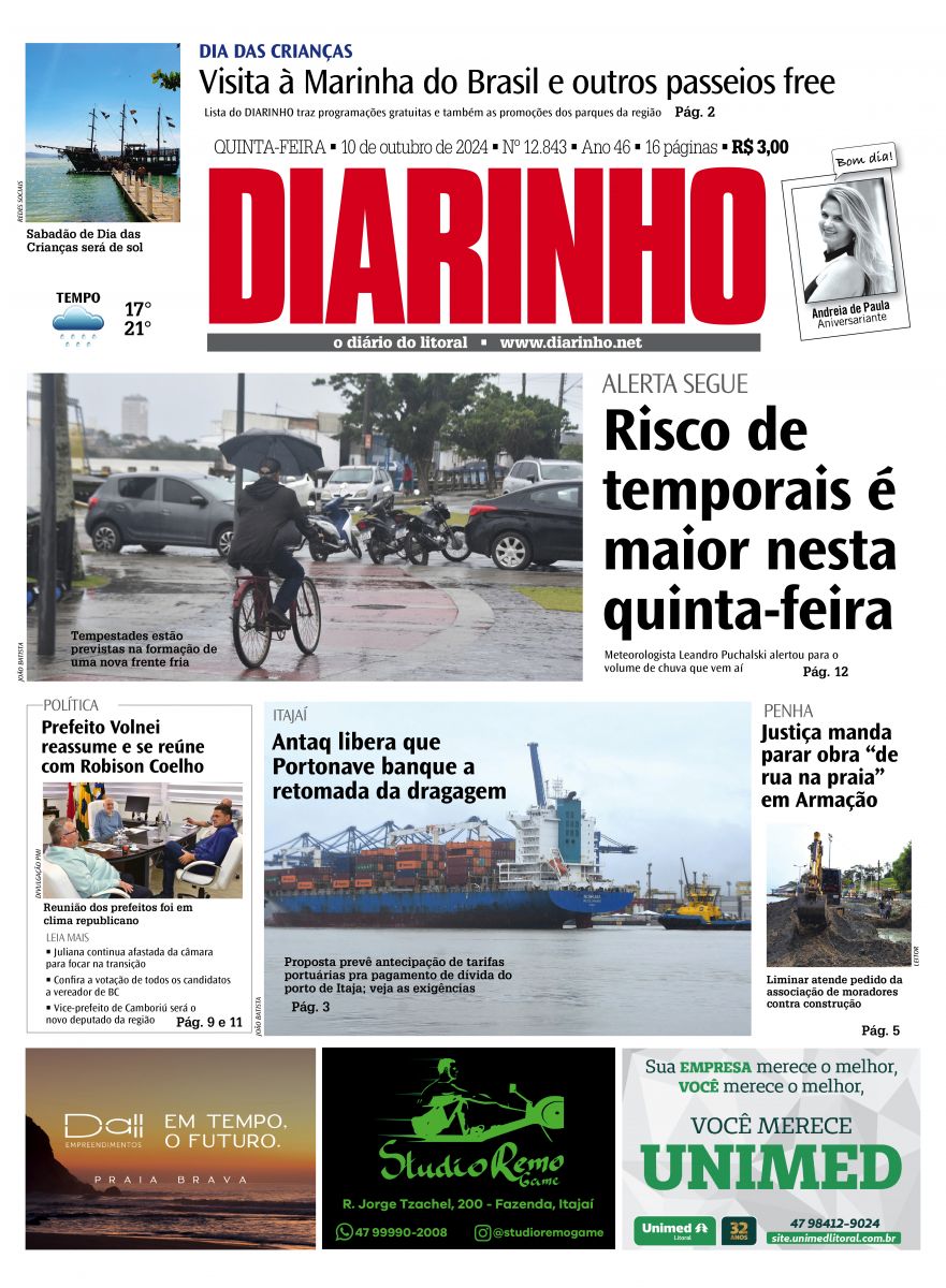 Capa de hoje