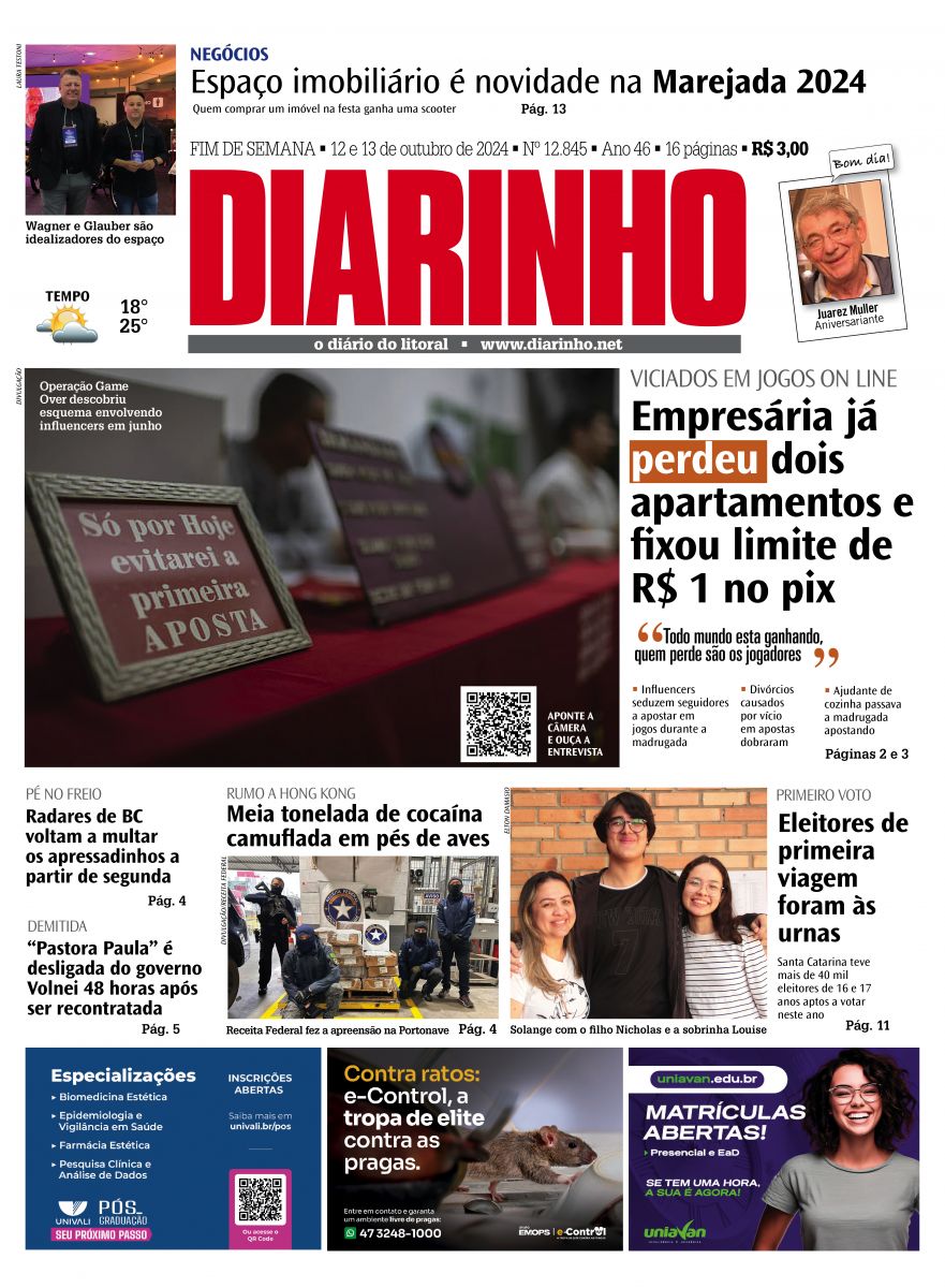 Capa de hoje