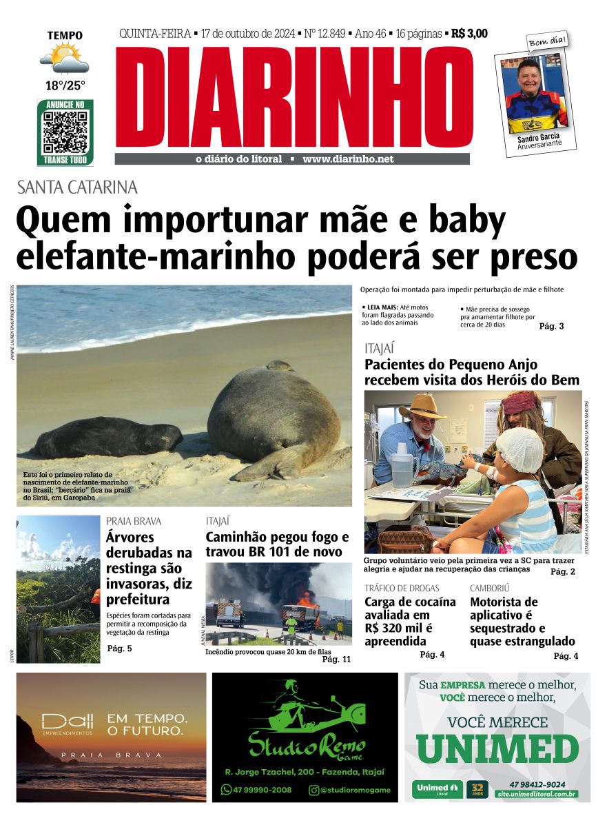 Capa de hoje