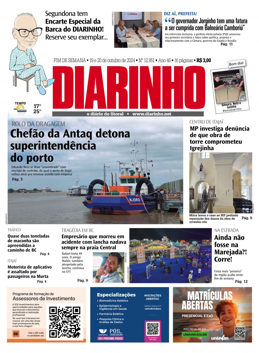 Confira a capa de hoje