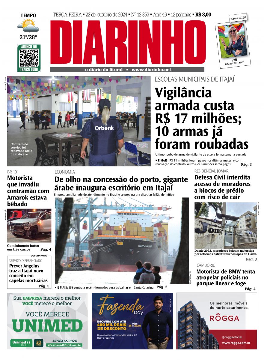 Capa de hoje