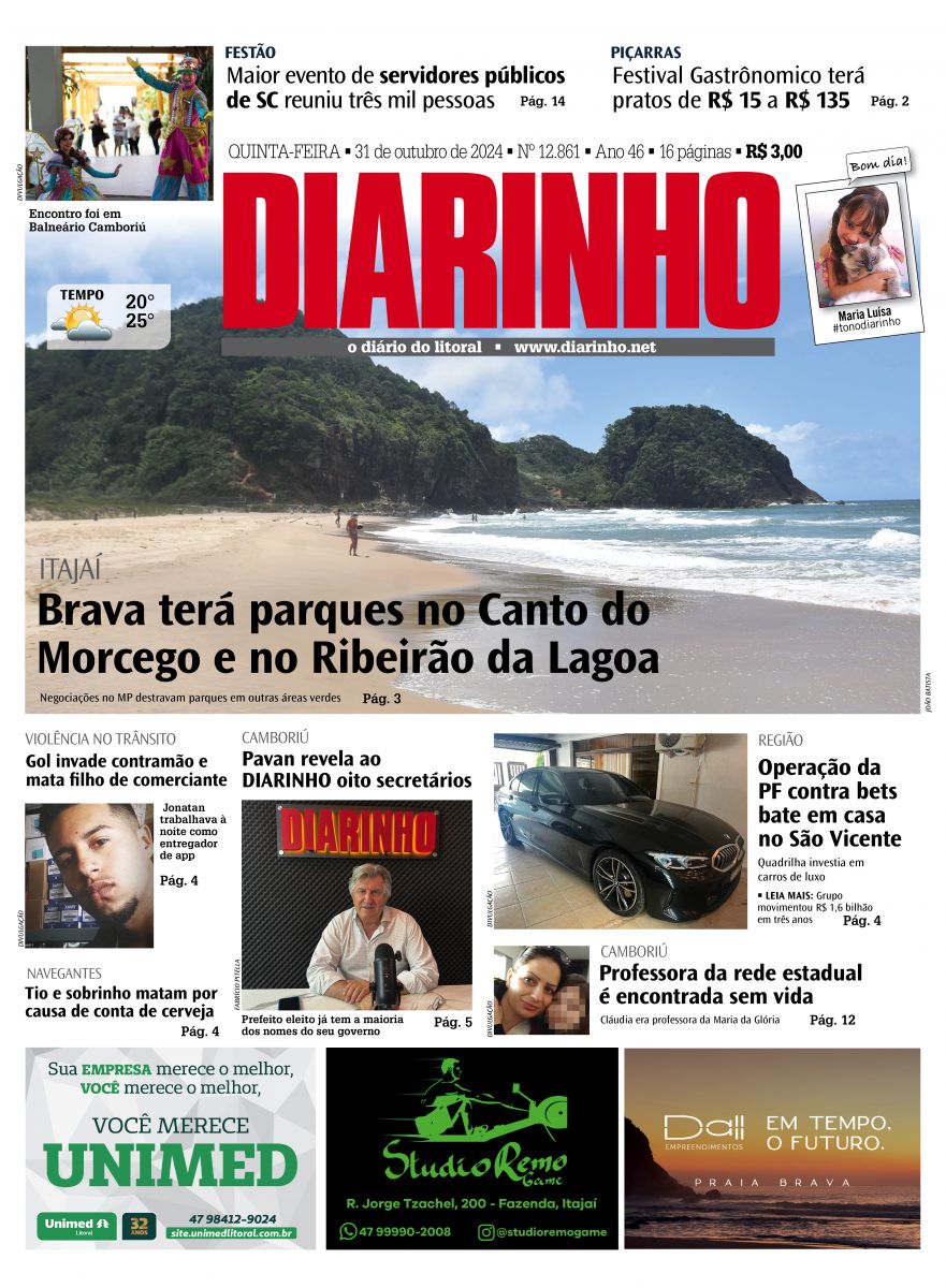 Capa de hoje