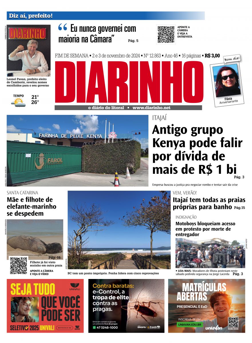 Confira a capa de hoje