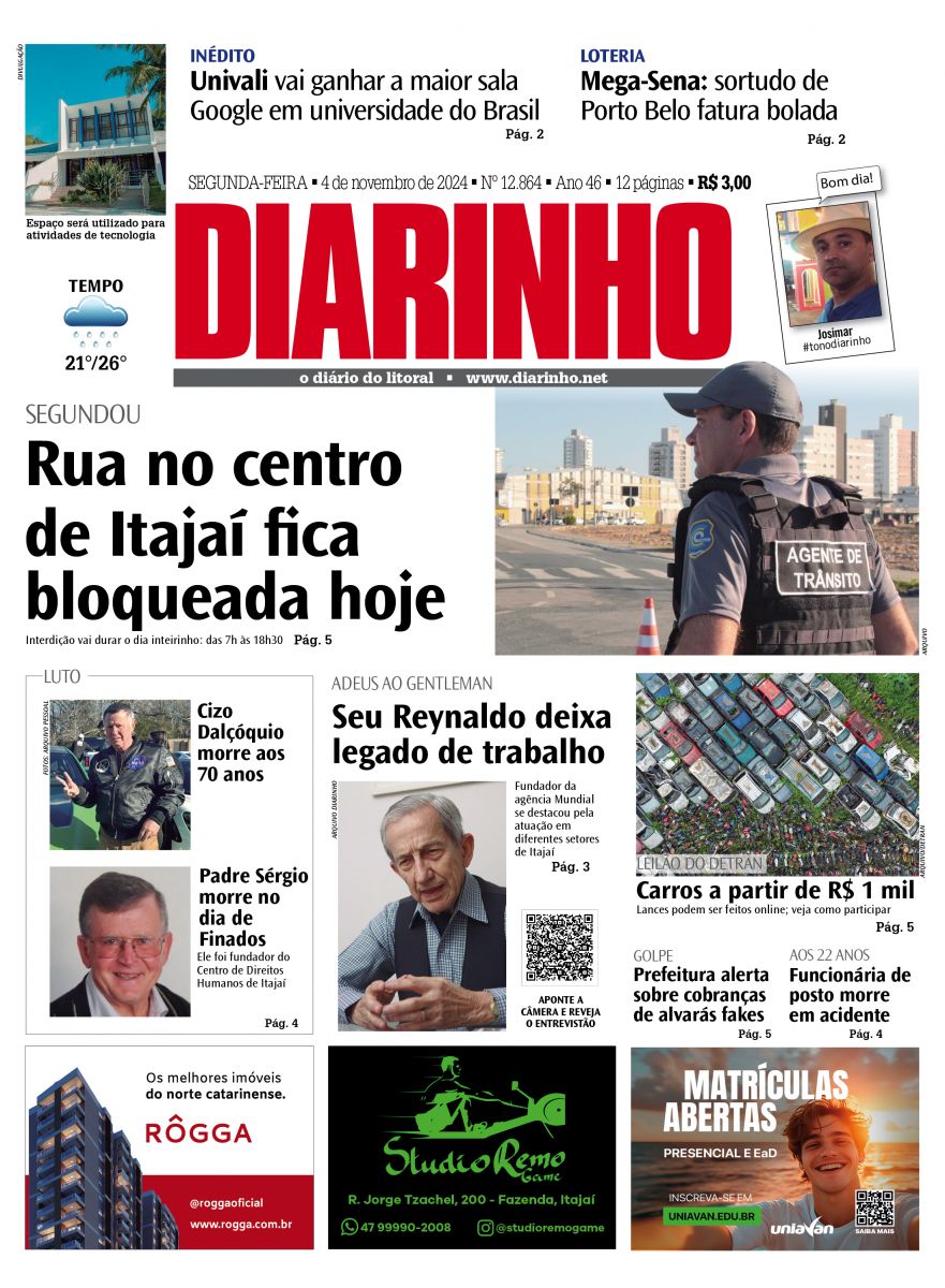 Capa de hoje