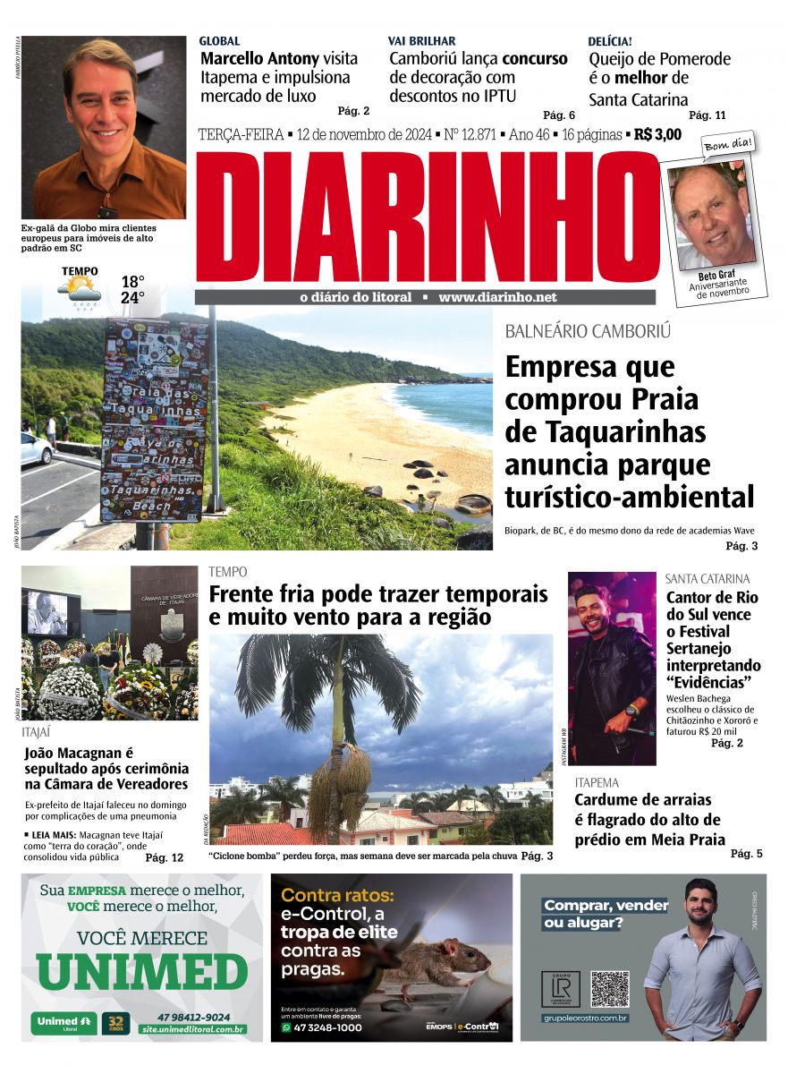 Capa de hoje