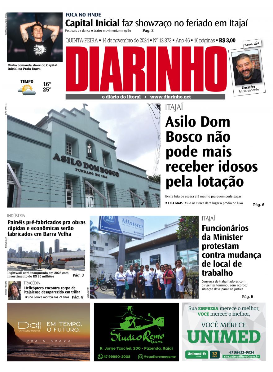 Capa de hoje