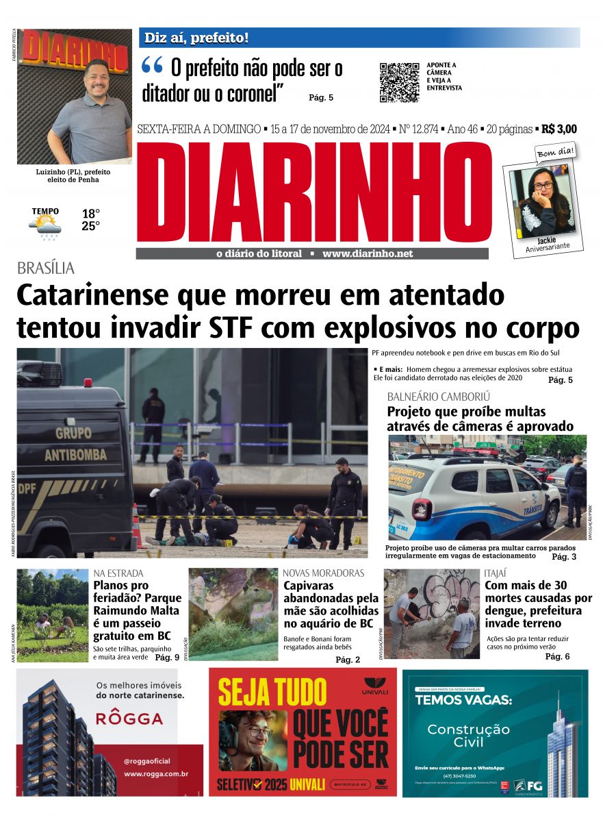 Capa de hoje