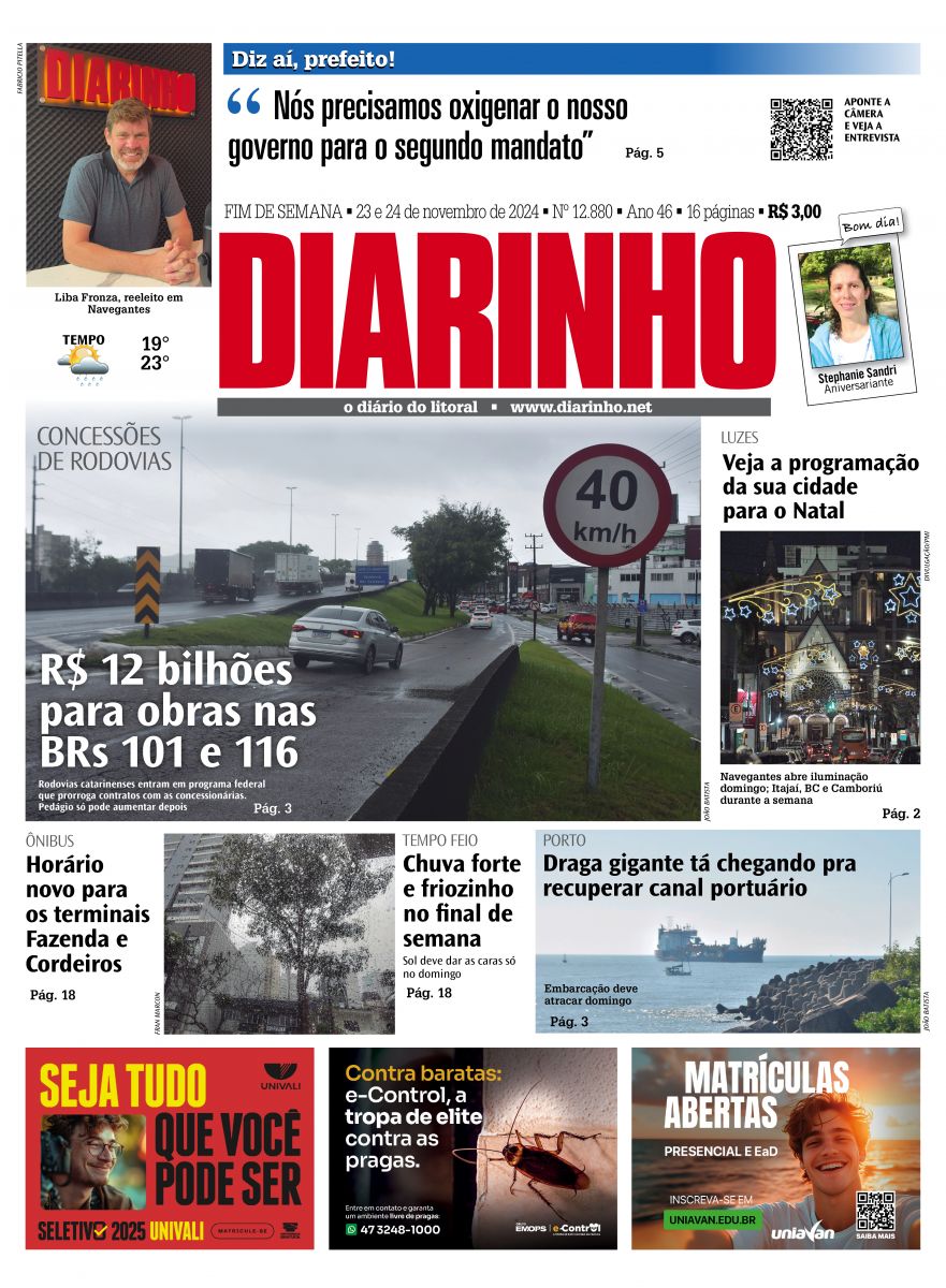 Capa de hoje