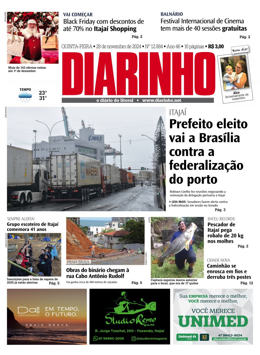 Capa de hoje