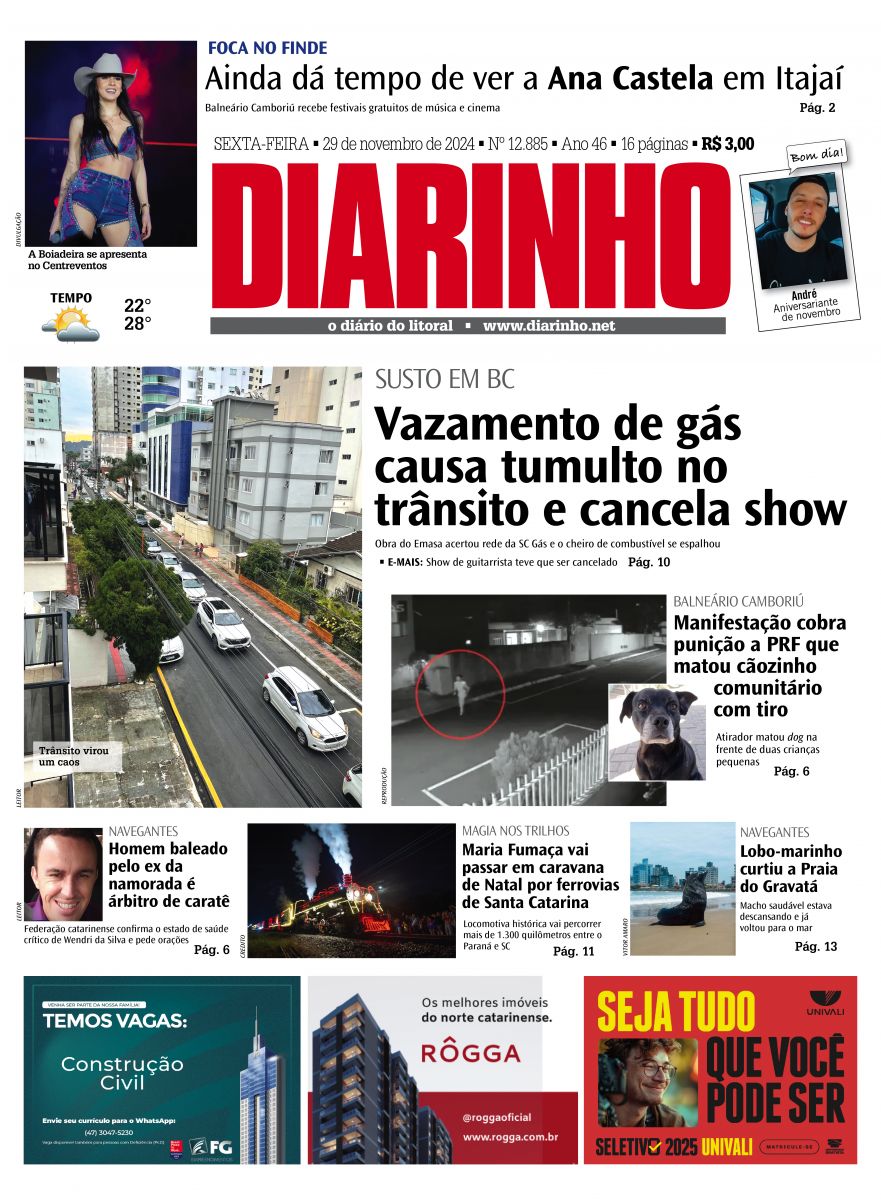 Capa de hoje