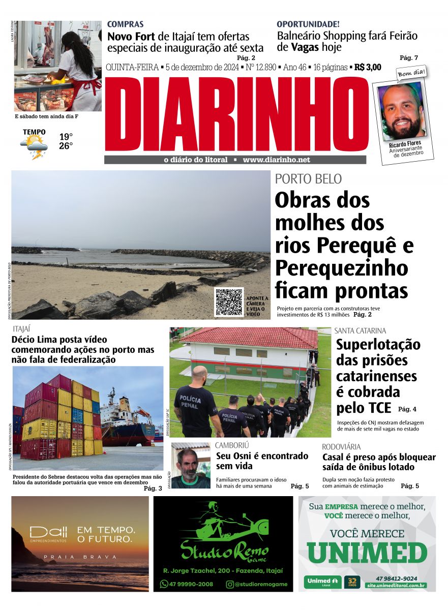 Capa de hoje