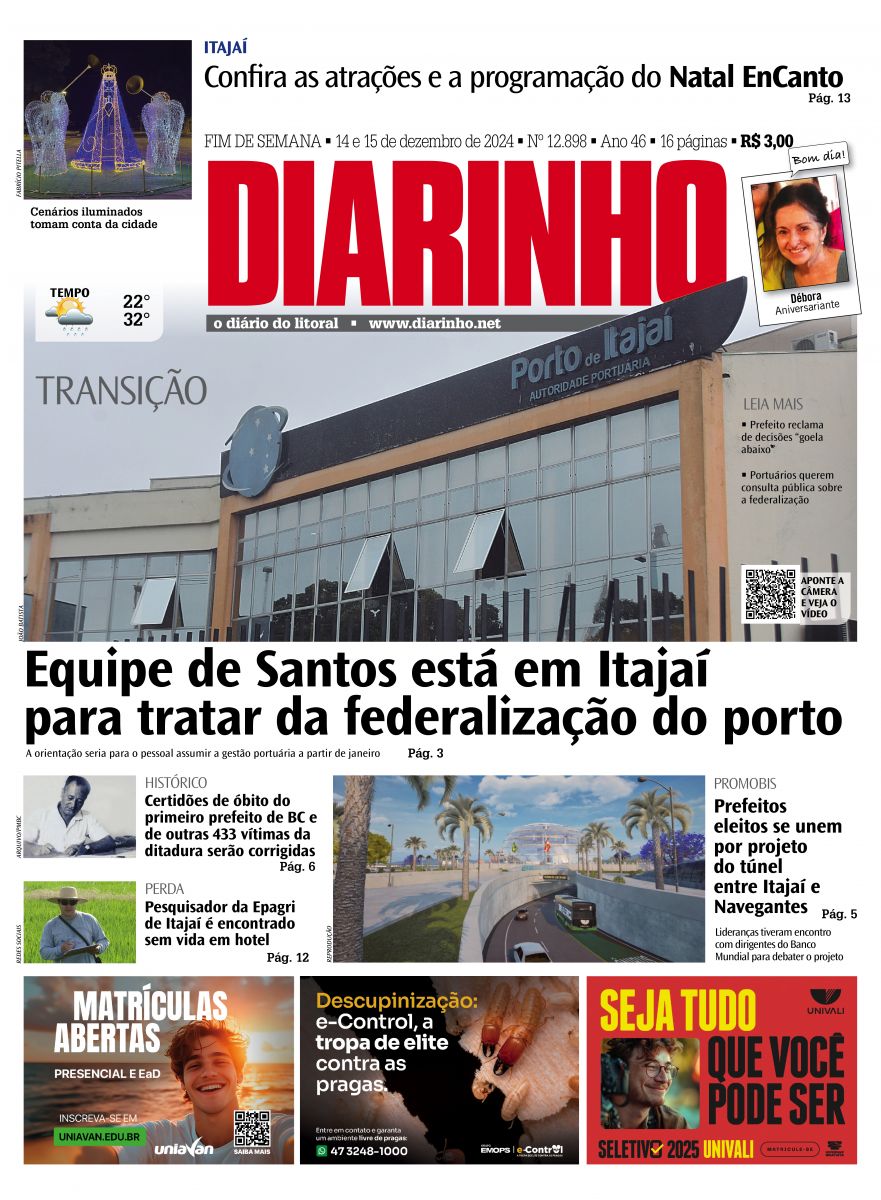 Capa de hoje