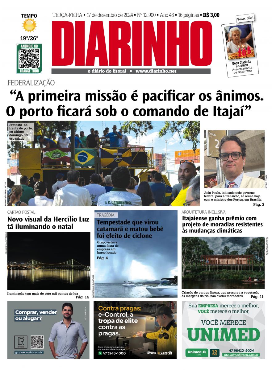 Capa de hoje