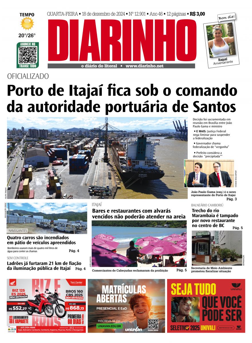 Confira a capa de hoje