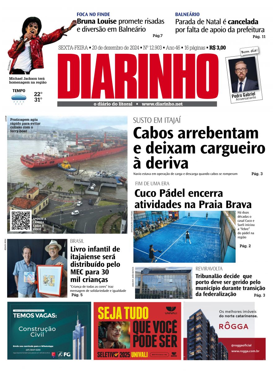 Capa de hoje