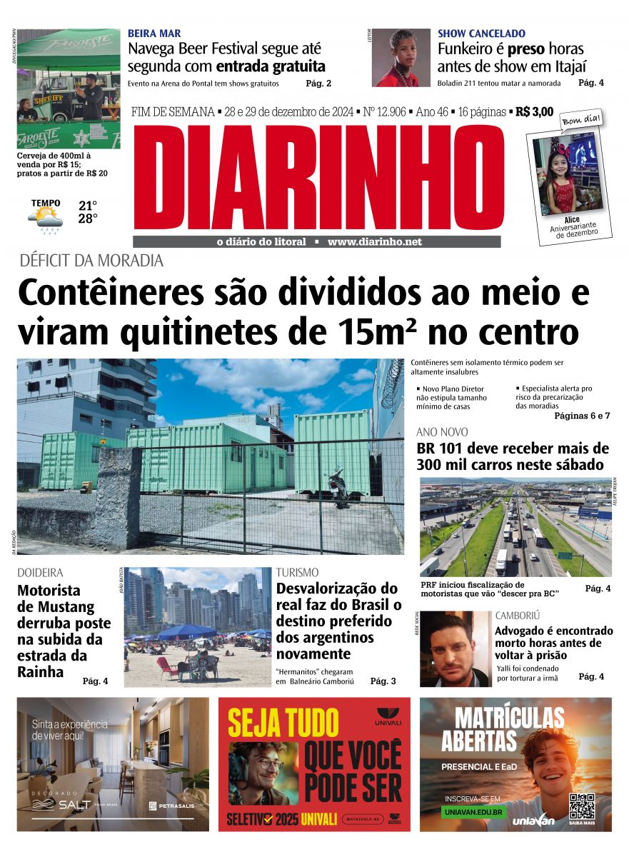 Capa de hoje