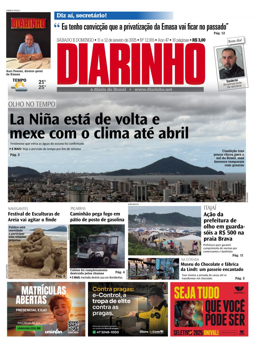 Confira a capa de hoje