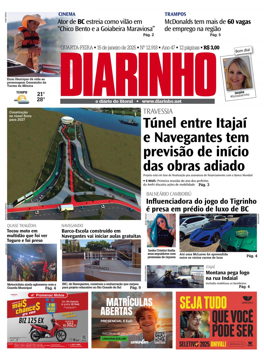 Confira a capa de hoje