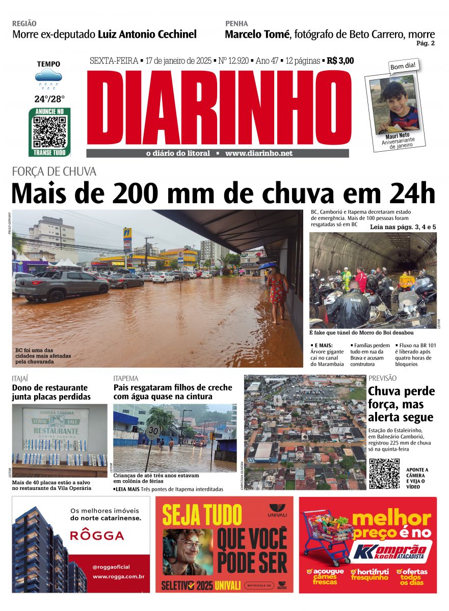 Capa de hoje