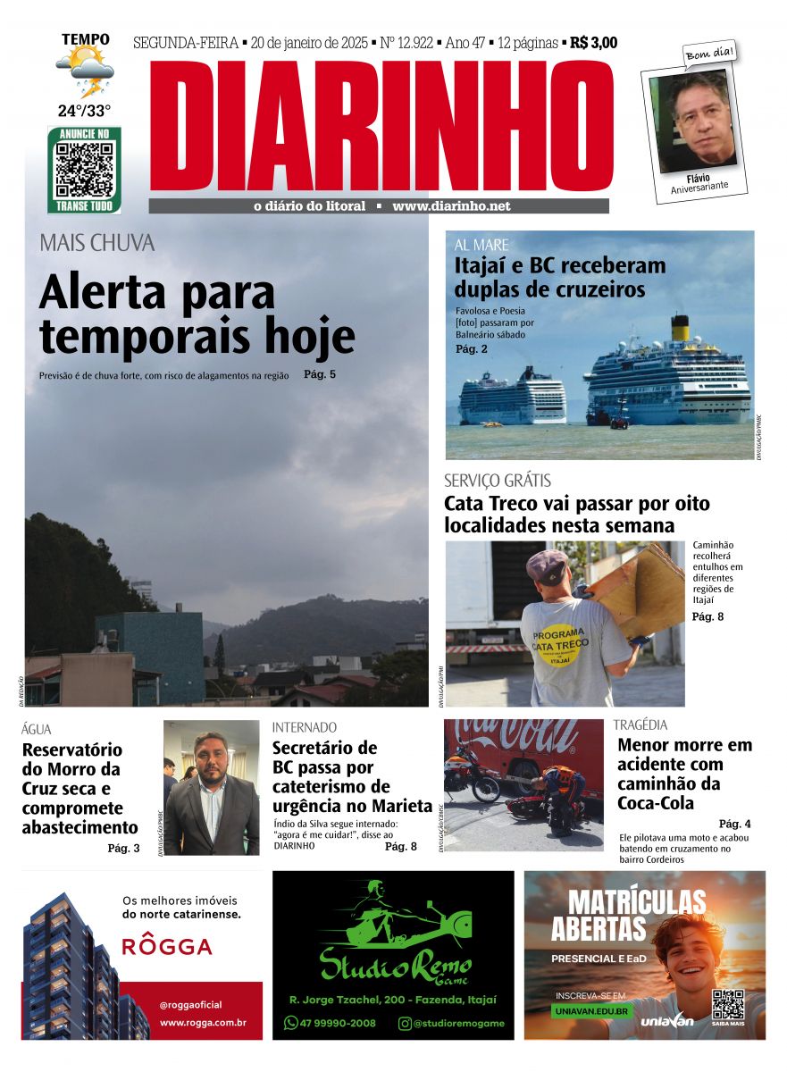 Capa de hoje