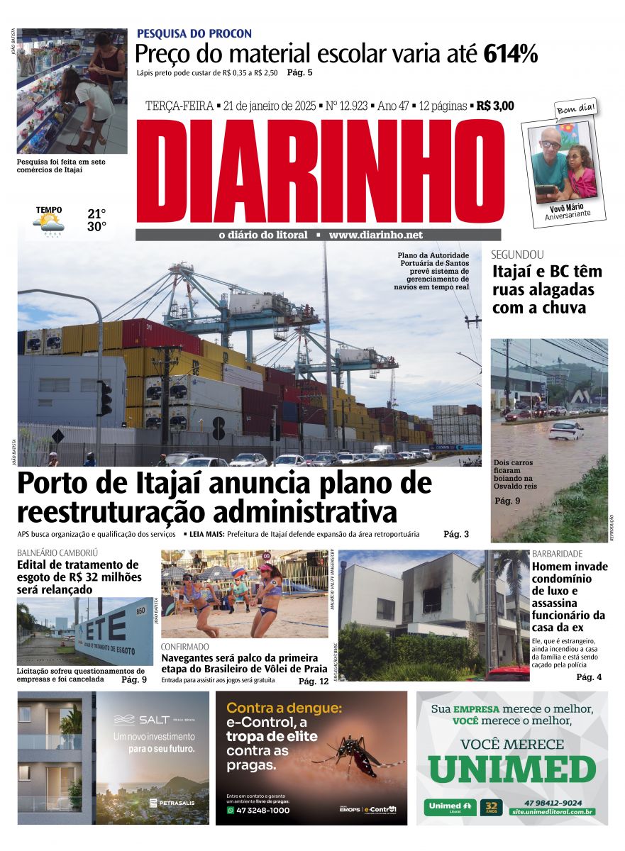 Capa de hoje