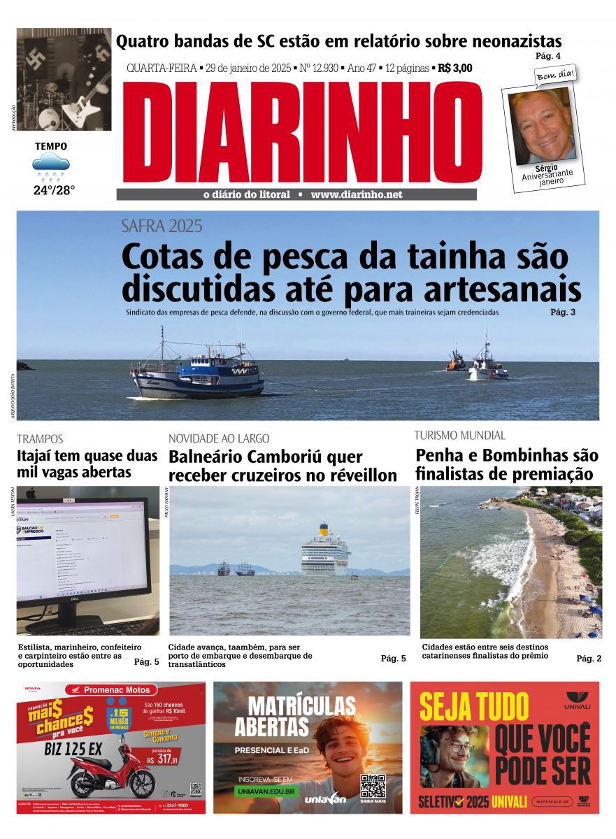 Capa de hoje