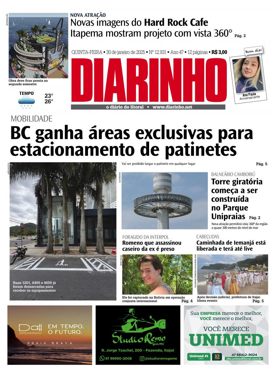 Capa de hoje