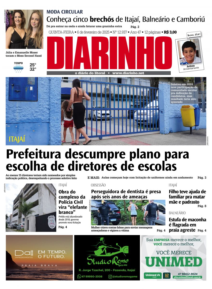 Confira a capa de hoje