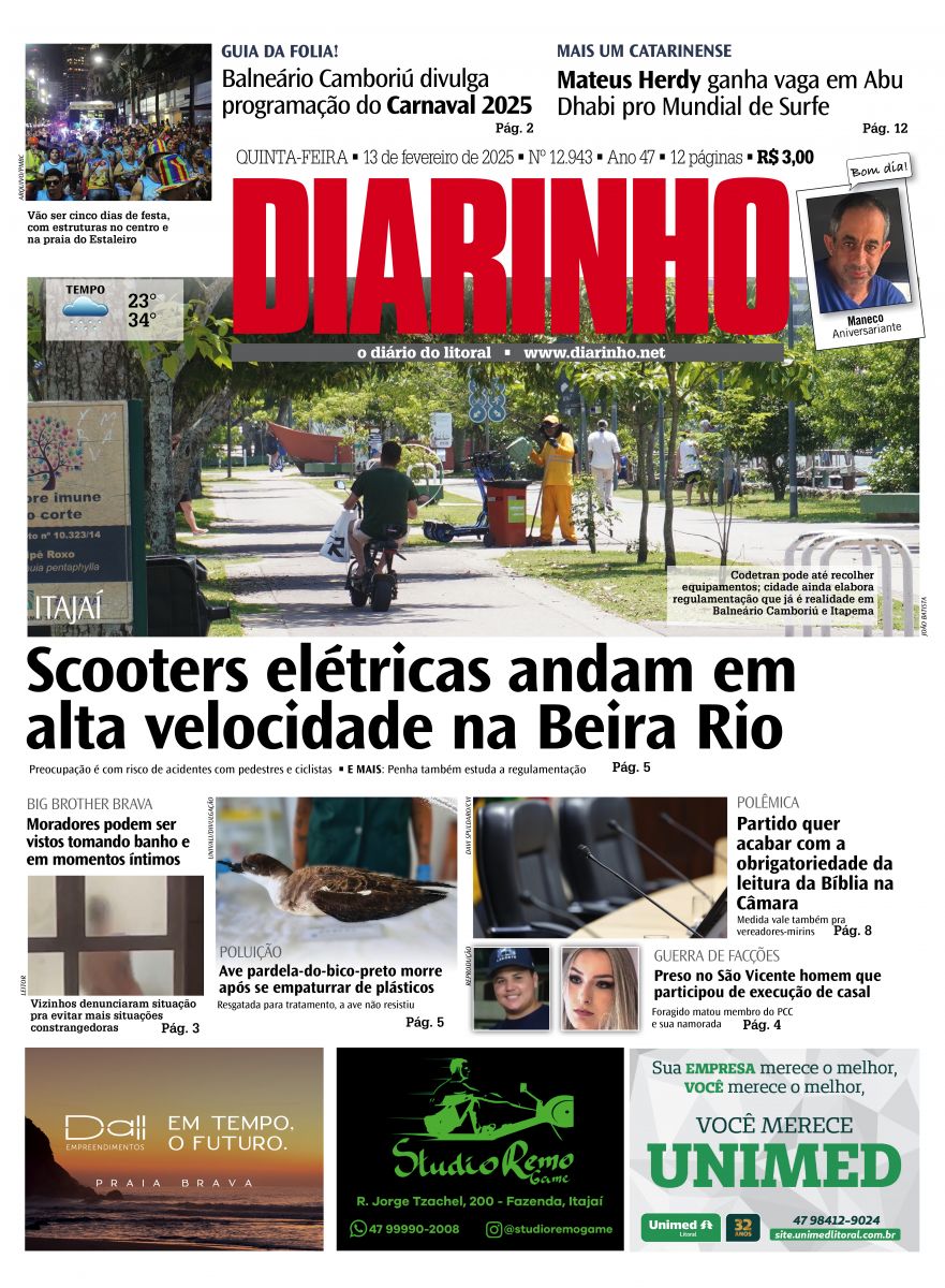 Capa de hoje