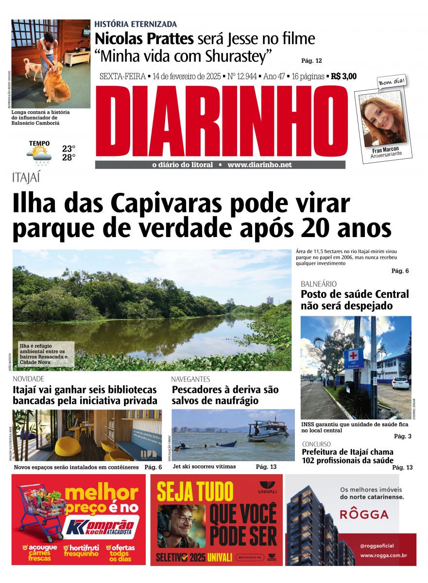 Capa de hoje