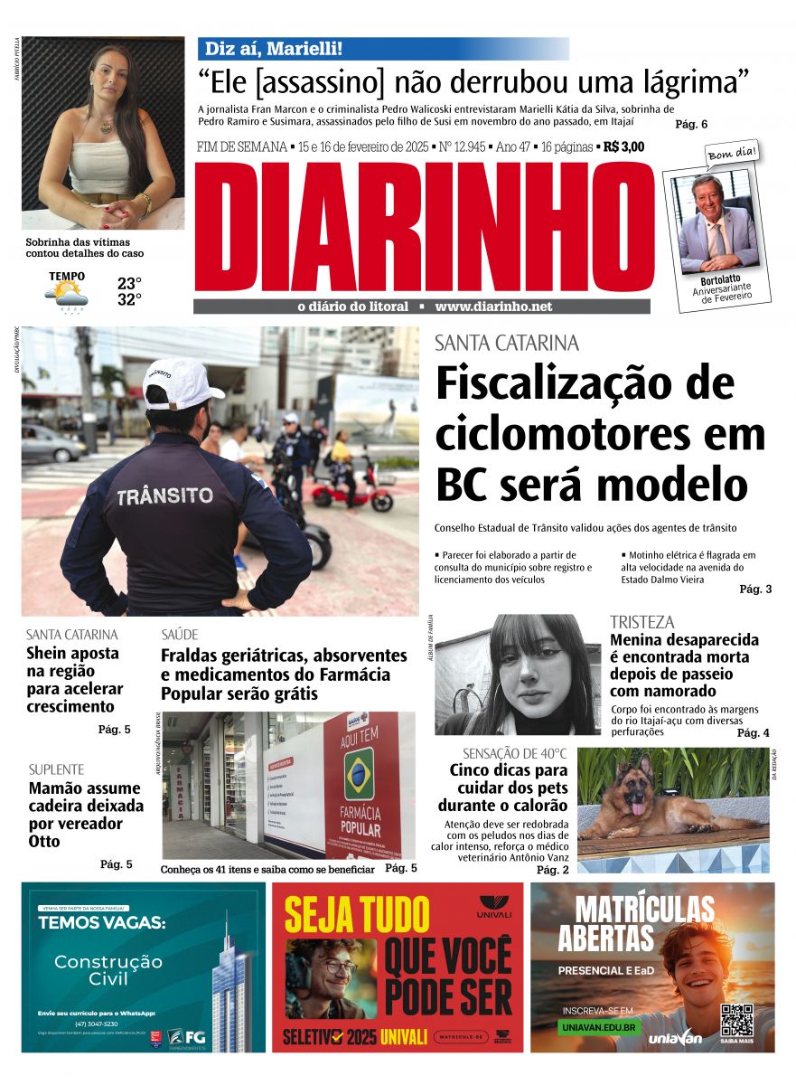 Capa de hoje