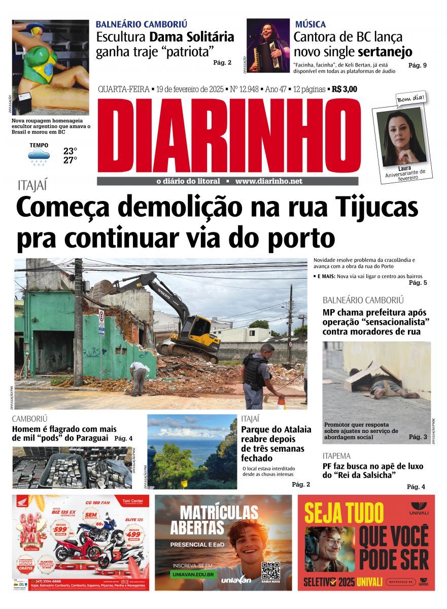 Capa de hoje