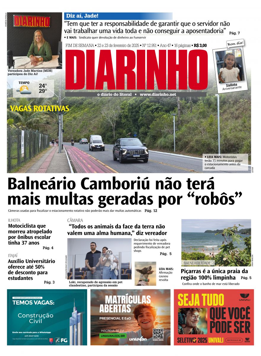 Capa de hoje