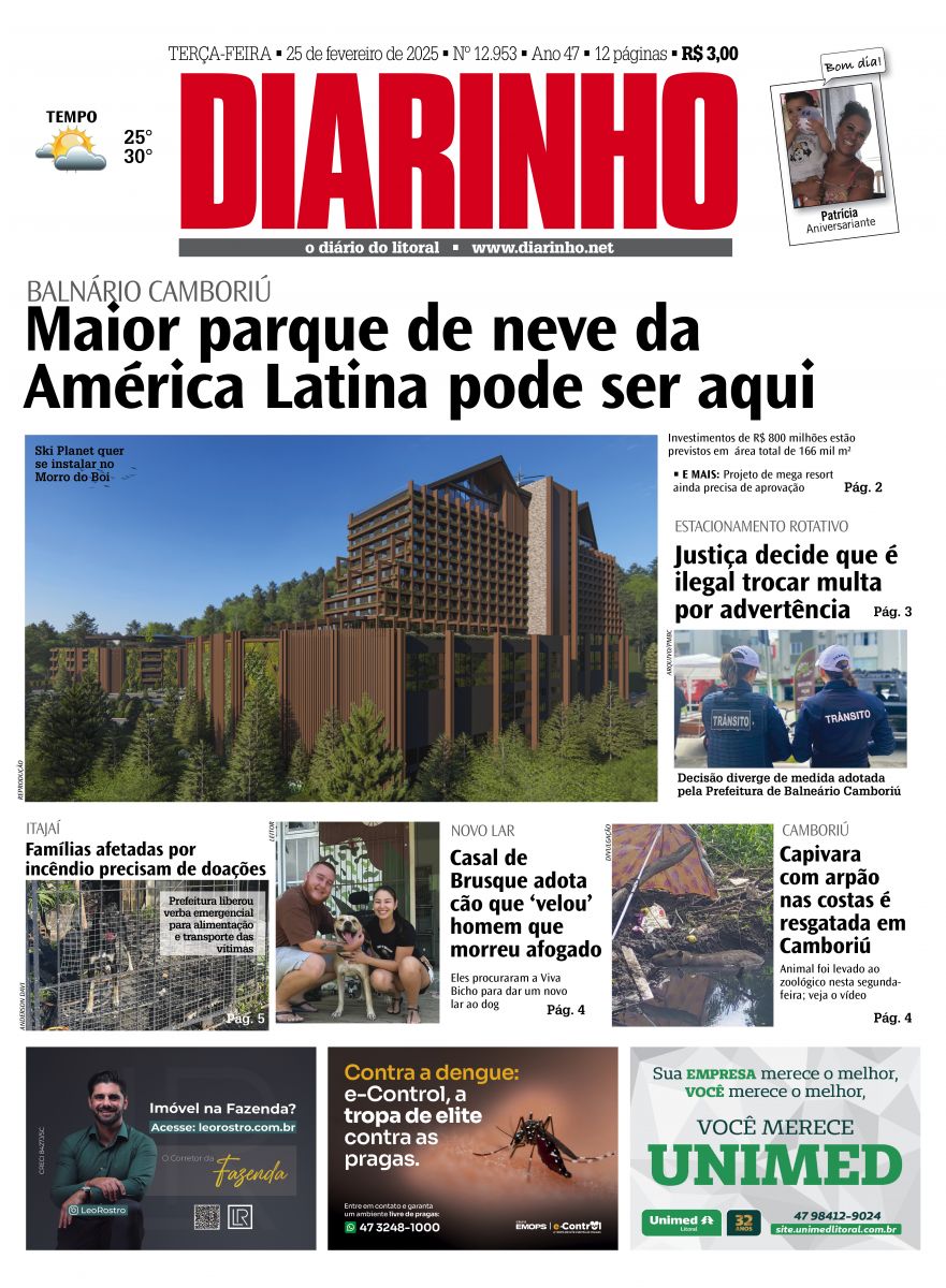 Capa de hoje