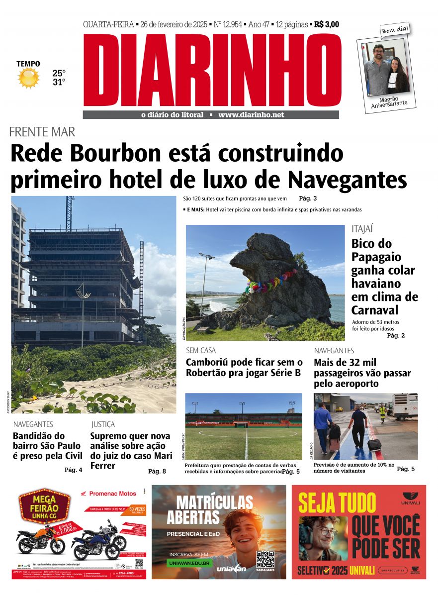 Capa de hoje