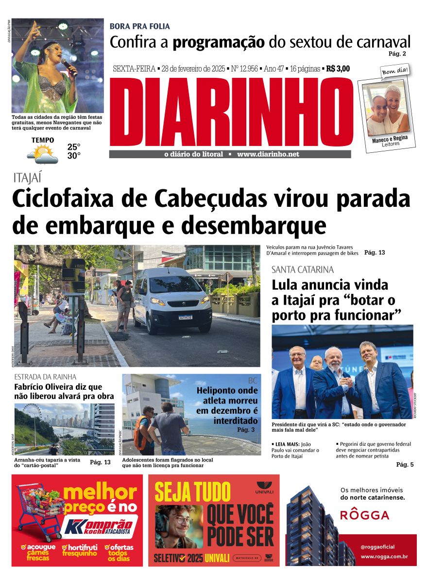 Capa de hoje