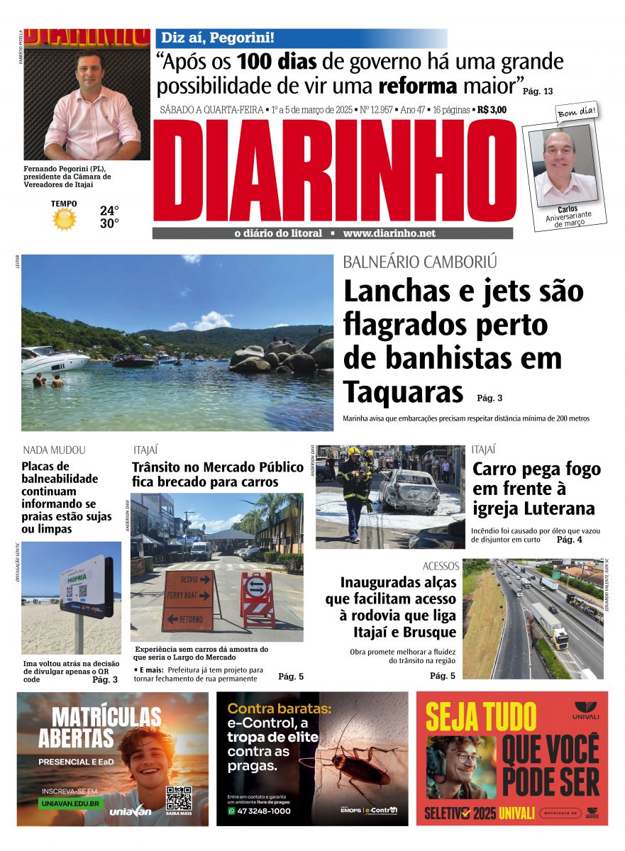 Capa de hoje