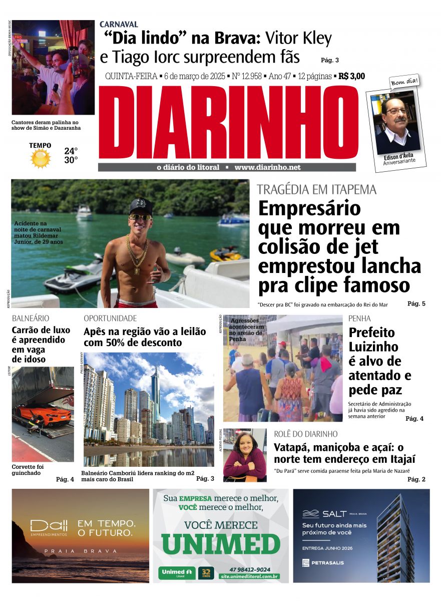 Confira a capa de hoje