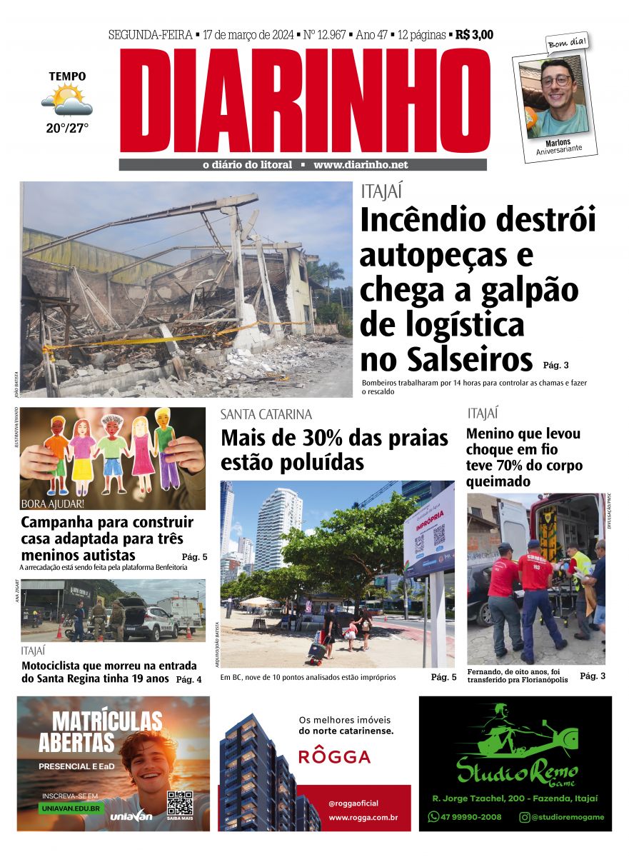 Capa de hoje