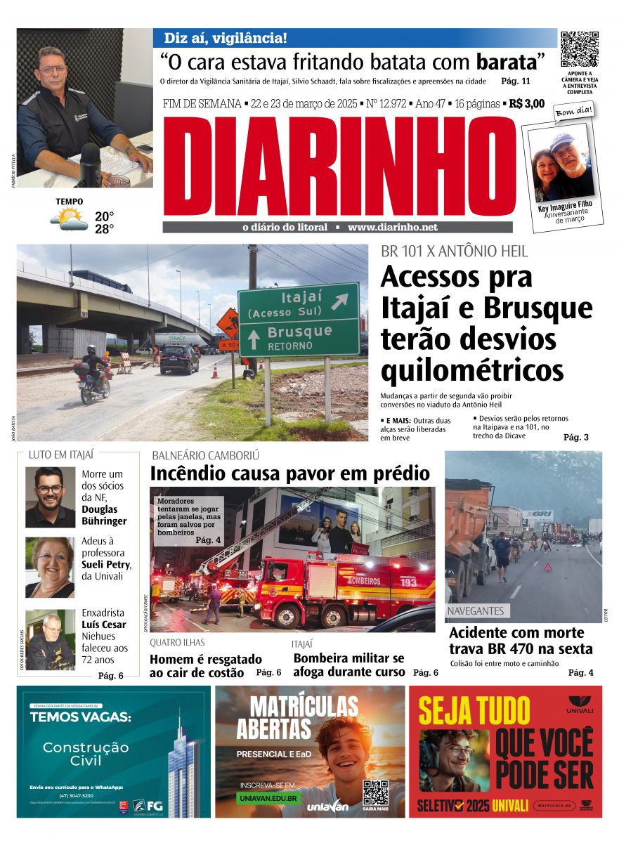 Capa de hoje