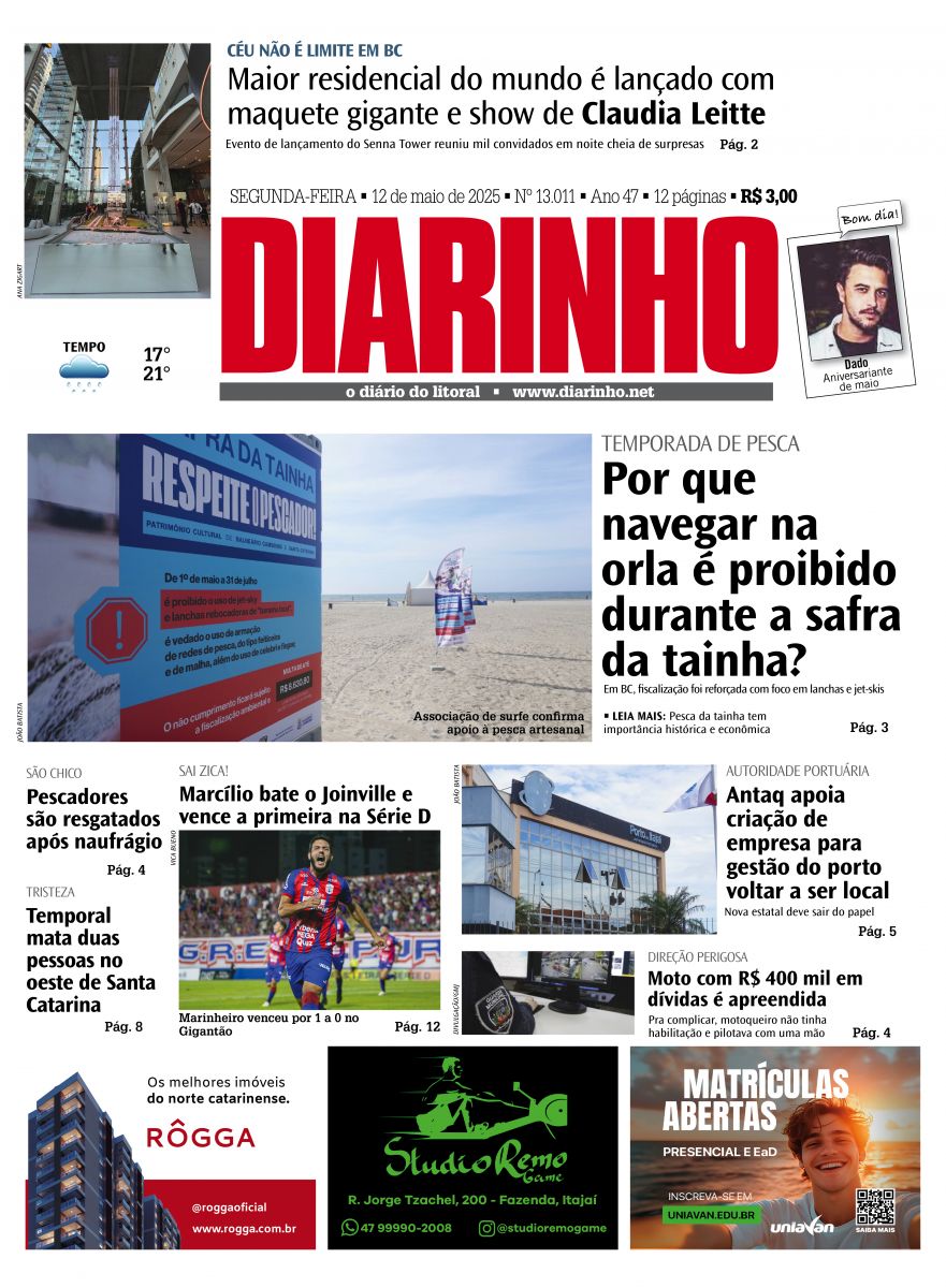 Capa de hoje